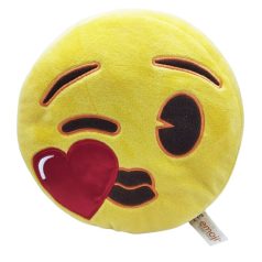 Emoji plüss párna Kacsintós csókos