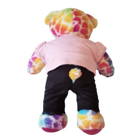 Fekete csipkés leggings Build-A-Bear
