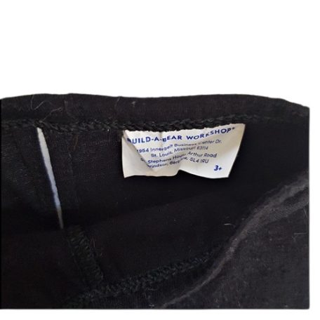 Fekete csipkés leggings Build-A-Bear