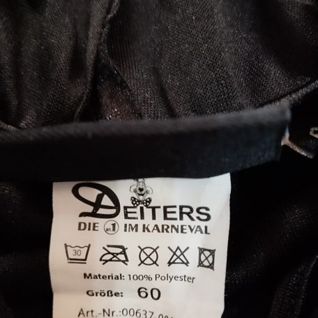 Fekete Bársony Palást Köpeny 60-as