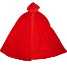 Kapucnis Palást / Köpeny Plüss Piros /Piroska