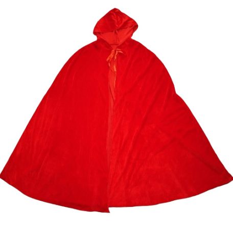 Kapucnis Palást / Köpeny Plüss Piros /Piroska