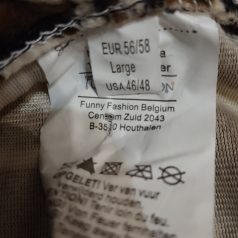 Leopárd mintás kantáros nadrág 56/58 L