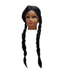  Wednesday paróka / Fekete fonott paróka 8-9 év