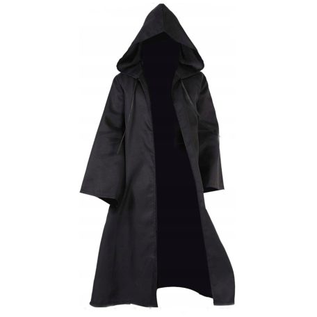 Fekete kapucnis köpeny Jedi Halloween