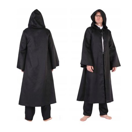Fekete kapucnis köpeny Jedi Halloween