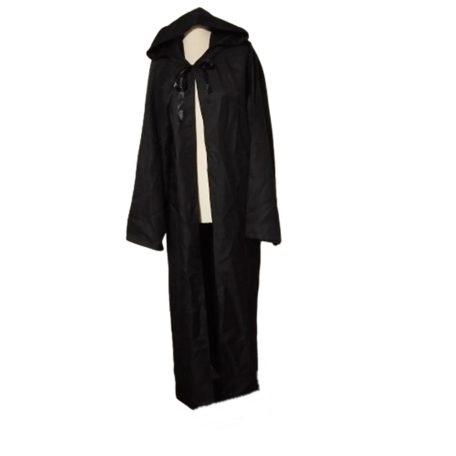 Fekete kapucnis köpeny Jedi Halloween
