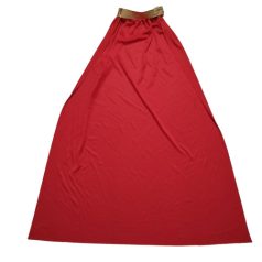 Piros palást arany nyakszegéllyel 