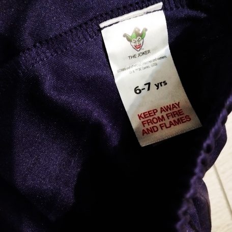 Joker bohóc jelmez nadrág 6-7 év