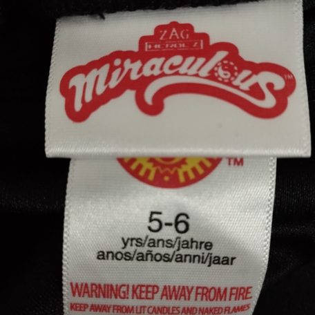 Miraculous Fekete Macska jelmez 5-6 év RUBIES