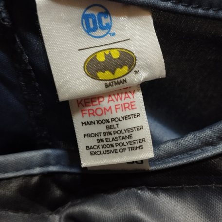 Batman izmosított jelmez 5-6 év DC
