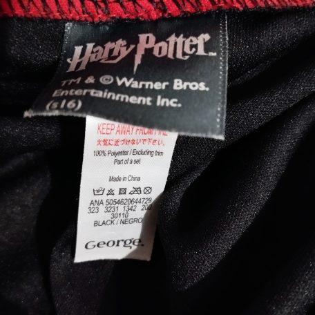 Harry Potter Gryffindor jelmez köpeny 9-10 év