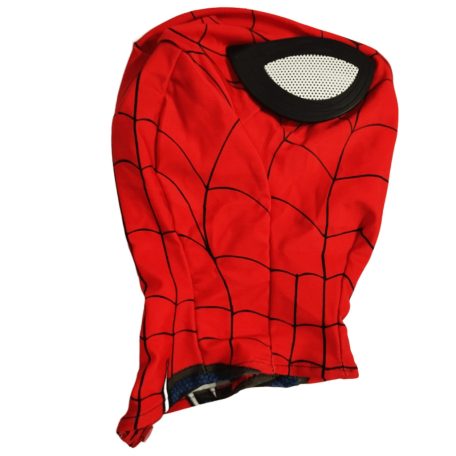 Pókember textil maszk, álarc oldalról