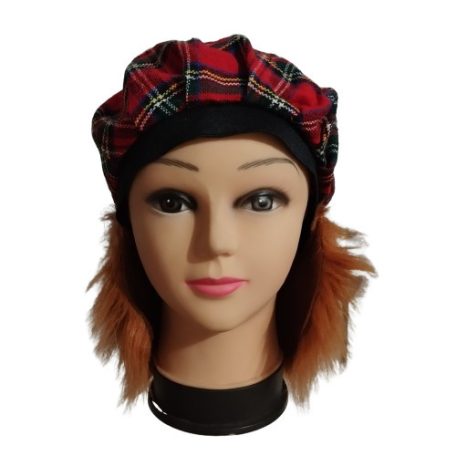 Skót kockás sapka