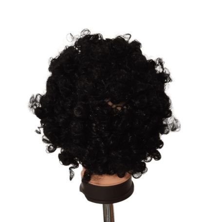 Fekete göndör paróka