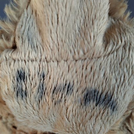 IKEA GOSIG GOLDEN retriever plüss 40cm fül belső rész elmosódott felirat hiba