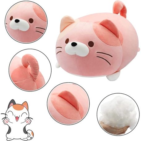 Cica plüss 34 cm Memóriahabos KENJI