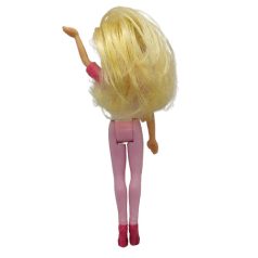  Gyűjthető McDonald's Happy Meal Barbie mini játékbaba hosszú szőke hajjal hátulnézetből