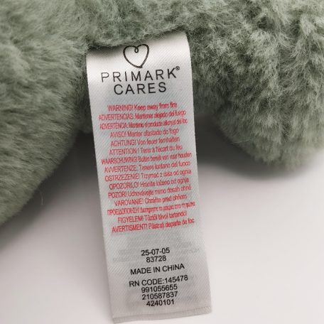 Béka plüss PRIMARK 22 cm