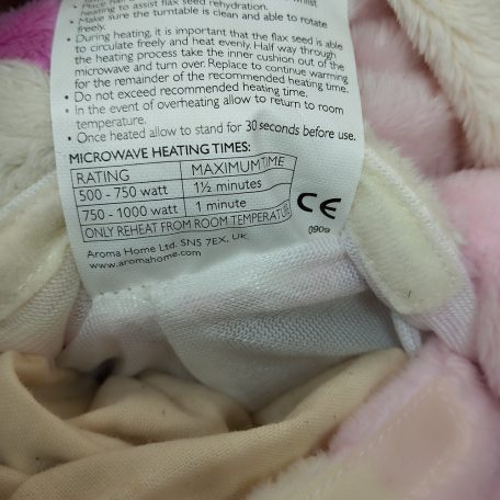 Nyuszi plüss Mikrózható, melegíthető 