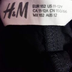 H&M fekete nadrág 11-12 év