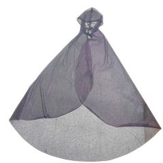 Lila - fekete tüll pókhálós palást