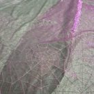 Lila - fekete tüll pókhálós palást