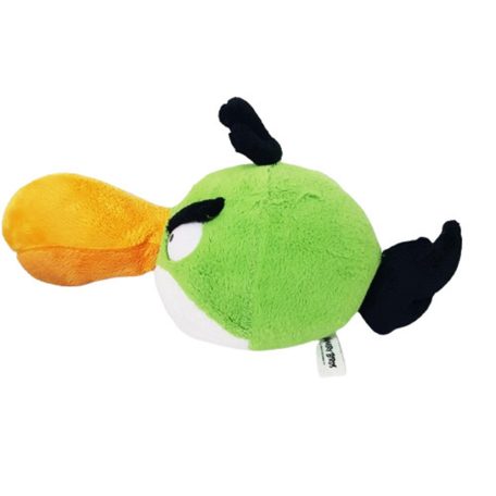 Angry Birds Hal zöld tukán plüss másik oldalról sárga csőr profil