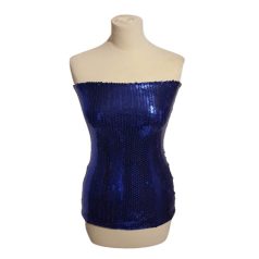 Flitteres kék felső XS