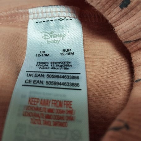 Disney cicás leggings 12-18 hó