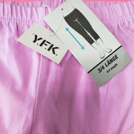 Rózsaszín leggings 3/4-es 134/140 cm