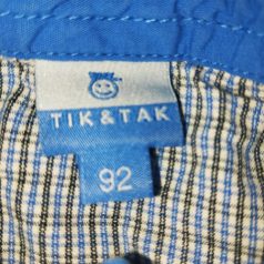 Kockás ing 92 cm TIK&TAK