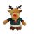 Rénszarvas plüss Zöld, "csúnya karácsonyi pulóverben 18 cm