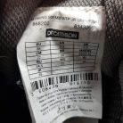 Eredeti Decathlon Quechua MH500 Mid WTP gyári mérettáblázat és vonalkód közelről