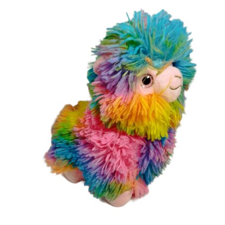 Láma plüss Szivárvány 26 cm