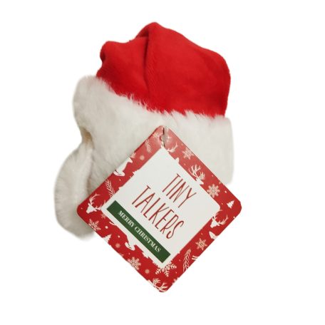 Tiny Talkers Mikulás plüss Dallamot játszik 10 cm