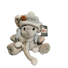 Elliot elefánt plüss Kenguruval a sapkájában