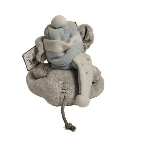 Elliot elefánt plüss figura 16 cm hátulnézetből bojtos sapkával
