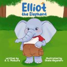 Elliot elefánt plüss Kenguruval a sapkájában