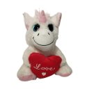 Unikornis plüss Glitteres,csillogó szemű / Livarno