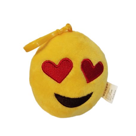 Emoji szíves Táskadísz Kulcstartó