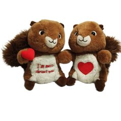 Egy pár mókus plüss 26 cm