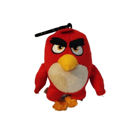 Angry Birds piros madár plüss szemből akasztóval 12cm