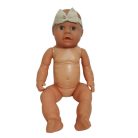 Szürke szemű fürdethető baba 38 cm