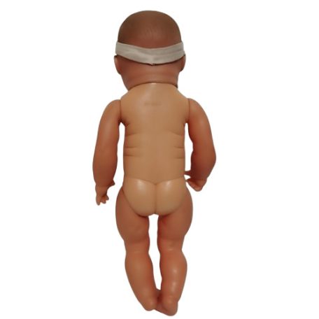 Szürke szemű fürdethető baba 38 cm