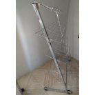 Cipős állvány, 5 soros, Görgős kivitelben, KRÓMOZOTT