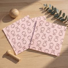   Textilpelenka Miffy nyuszi mintás – Dupla géz , rózsaszín 40x45 cm