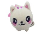 Squeezamals plüss cica / Stresszoldó labda / Táskadísz