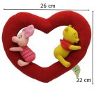 Malacka és Micimackó plüss szívben