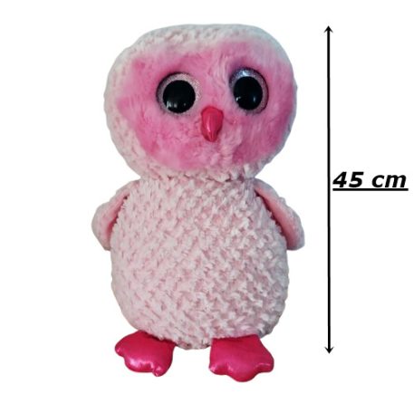 Twiggy rózsaszín bagoly plüss 45 cm